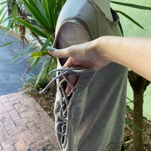 Project Social Lace up Arms Shirt